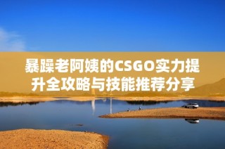 暴躁老阿姨的CSGO实力提升全攻略与技能推荐分享