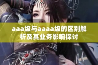 aaa级与aaaa级的区别解析及其业务影响探讨