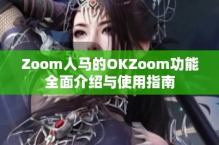 Zoom人马的OKZoom功能全面介绍与使用指南