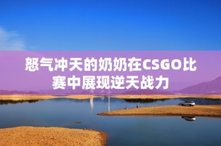 怒气冲天的奶奶在CSGO比赛中展现逆天战力