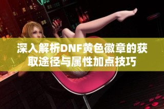 深入解析DNF黄色徽章的获取途径与属性加点技巧