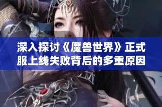 深入探讨《魔兽世界》正式服上线失败背后的多重原因分析与教训分享