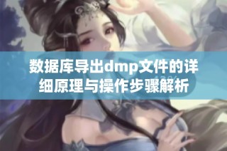 数据库导出dmp文件的详细原理与操作步骤解析