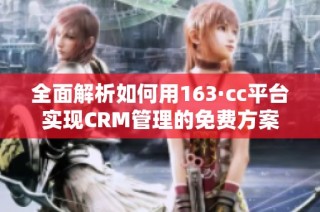 全面解析如何用163·cc平台实现CRM管理的免费方案