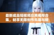 最新成品短视频应用推荐合集，畅享无限创作乐趣与精彩瞬间