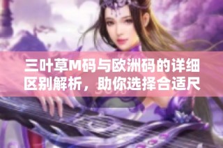 三叶草M码与欧洲码的详细区别解析，助你选择合适尺码