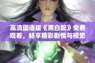 高清国语版《黑白配》免费观看，畅享精彩剧情与视觉盛宴