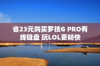 省23元购买罗技G PRO有线键盘 玩LOL更畅快