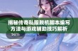 揭秘传奇私服脱机脚本编写方法与游戏辅助技巧解析