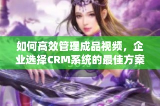 如何高效管理成品视频，企业选择CRM系统的最佳方案解析