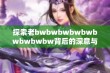 探索老bwbwbwbwbwbwbwbwbw背后的深意与启示，重新定义我们的理解与评价