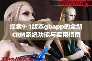 探索9·1版本gbapp的全新CRM系统功能与实用指南