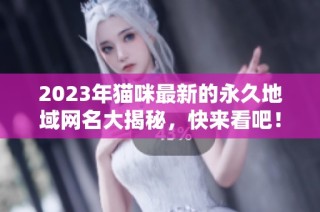 2023年猫咪最新的永久地域网名大揭秘，快来看吧！