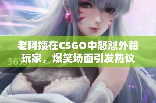 老阿姨在CSGO中怒怼外籍玩家，爆笑场面引发热议