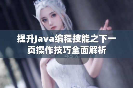 提升Java编程技能之下一页操作技巧全面解析