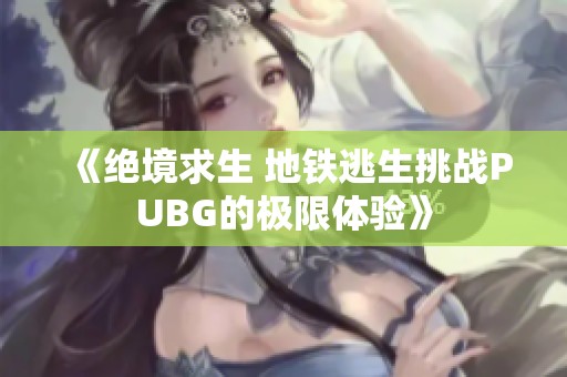 《绝境求生 地铁逃生挑战PUBG的极限体验》