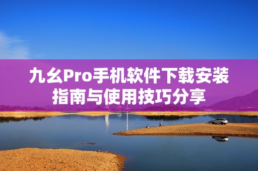 九幺Pro手机软件下载安装指南与使用技巧分享