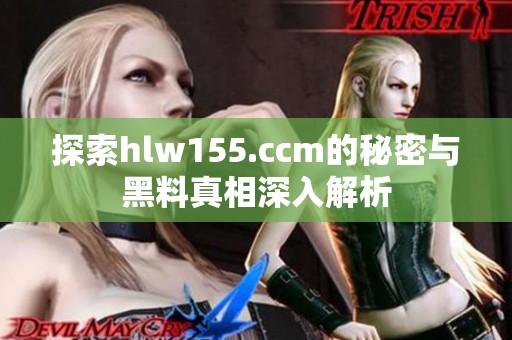 探索hlw155.ccm的秘密与黑料真相深入解析