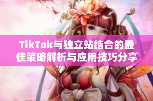 TikTok与独立站结合的最佳策略解析与应用技巧分享