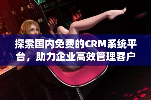 探索国内免费的CRM系统平台，助力企业高效管理客户关系与资源